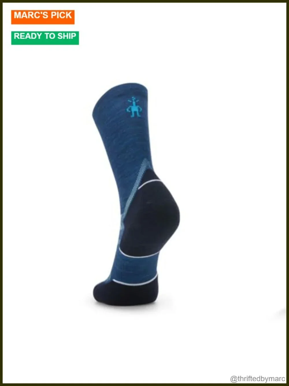Merino Wool Running Socks - Crew Length - Men's Athletic